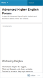 Mobile Screenshot of ahigherenglish.wordpress.com