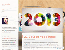 Tablet Screenshot of omnomedia.wordpress.com