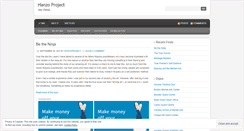 Desktop Screenshot of hanzoproject.wordpress.com