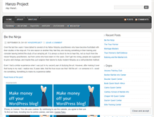 Tablet Screenshot of hanzoproject.wordpress.com