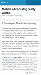 Mobile Screenshot of mobileadvertisingworks.wordpress.com