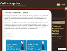 Tablet Screenshot of casillasmagazine.wordpress.com