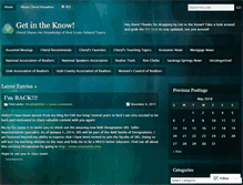 Tablet Screenshot of cherylknows.wordpress.com