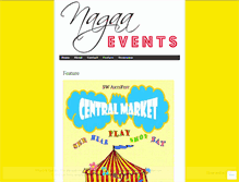 Tablet Screenshot of nagaaevents.wordpress.com