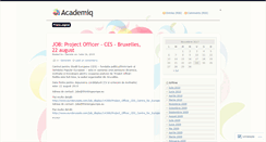 Desktop Screenshot of academiq.wordpress.com