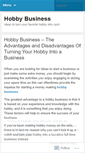 Mobile Screenshot of hobbybusiness.wordpress.com