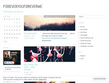 Tablet Screenshot of foreveryouforeverme.wordpress.com
