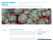 Tablet Screenshot of bonniesparks.wordpress.com