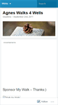 Mobile Screenshot of agneswalks4wells.wordpress.com