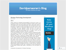Tablet Screenshot of davidparsaoran.wordpress.com