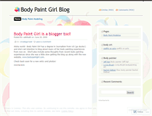Tablet Screenshot of bodypaintgirl.wordpress.com