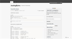 Desktop Screenshot of analogbytes.wordpress.com