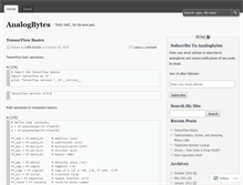 Tablet Screenshot of analogbytes.wordpress.com