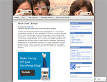 Tablet Screenshot of crimeeurope.wordpress.com