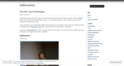 Desktop Screenshot of indienomics.wordpress.com