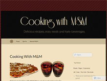 Tablet Screenshot of cookingwithmnm.wordpress.com
