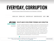 Tablet Screenshot of everydaycorruption.wordpress.com