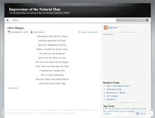 Tablet Screenshot of naturalmancave.wordpress.com