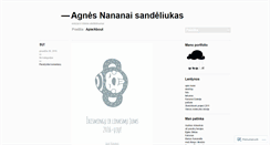 Desktop Screenshot of agnenananai.wordpress.com