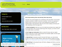 Tablet Screenshot of gmofreeliving.wordpress.com