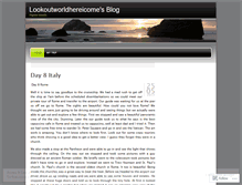 Tablet Screenshot of lookoutworldhereicome.wordpress.com