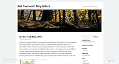 Desktop Screenshot of lettersfromthetoothfairy500.wordpress.com