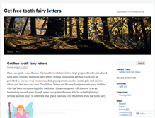 Tablet Screenshot of lettersfromthetoothfairy500.wordpress.com