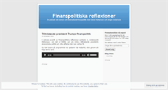 Desktop Screenshot of finanspolitik.wordpress.com