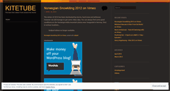 Desktop Screenshot of kitetube.wordpress.com