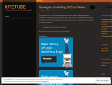 Tablet Screenshot of kitetube.wordpress.com