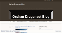 Desktop Screenshot of orphandruganaut.wordpress.com