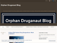Tablet Screenshot of orphandruganaut.wordpress.com