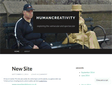 Tablet Screenshot of humancreativity.wordpress.com