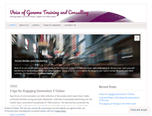 Tablet Screenshot of genometrainingandconsulting.wordpress.com