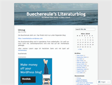 Tablet Screenshot of buechereule.wordpress.com