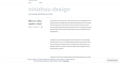 Desktop Screenshot of ninidesign.wordpress.com