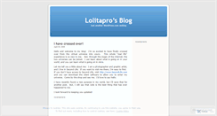 Desktop Screenshot of lolitapro.wordpress.com