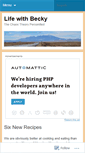 Mobile Screenshot of beckyandchaos.wordpress.com
