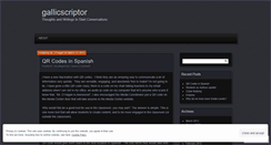 Desktop Screenshot of gallicscriptor.wordpress.com