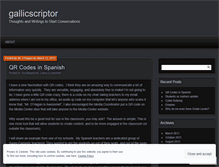 Tablet Screenshot of gallicscriptor.wordpress.com