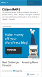 Mobile Screenshot of citizenmars.wordpress.com