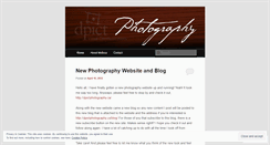 Desktop Screenshot of dpictphotography.wordpress.com
