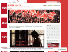 Tablet Screenshot of entrehoces.wordpress.com