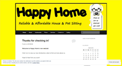 Desktop Screenshot of happyhomepets.wordpress.com