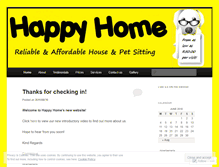 Tablet Screenshot of happyhomepets.wordpress.com