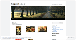 Desktop Screenshot of lojaportebonheur.wordpress.com
