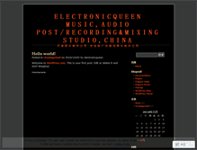 Tablet Screenshot of electronicqueen.wordpress.com