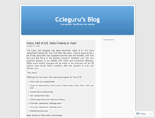 Tablet Screenshot of ccieguru.wordpress.com