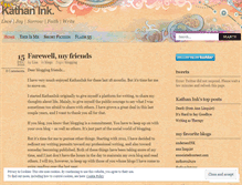 Tablet Screenshot of kathanink.wordpress.com