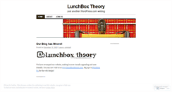 Desktop Screenshot of lunchboxtheory.wordpress.com